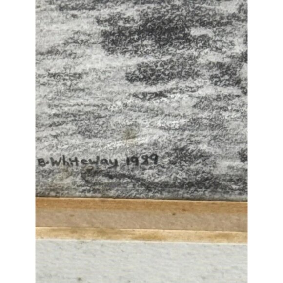 B.W. Neway 1989 Original Pencil Drawing Vintage Sketch Artwork Framed - Picture 3 of 6